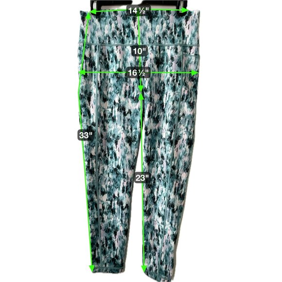Sweaty Betty Super Sculpt 7/8 Size L Watercolor Print Womens Leggings - Picture 9 of 10